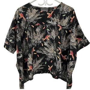 ❌❌SOLD❌❌DESSERTS AND SKIRTS CHLOE TOP ADORABLE BIRDS PRINT